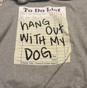 Hanes Heather Gray Sweatshirt, 2XL Men's 4 ❤️ Dog Lover